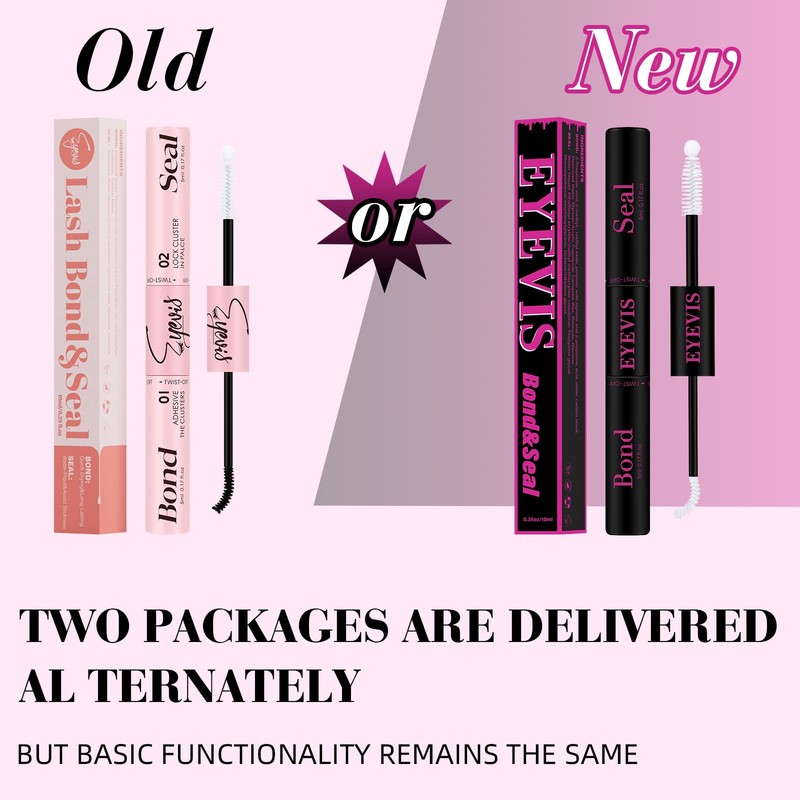 Lash Cluster Glue 2-in-1 Lash Bond and Seal Waterproof Lash