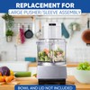 Food Processor Large Pusher & Sleeve for Cuisinart DLC-018BGTXT1