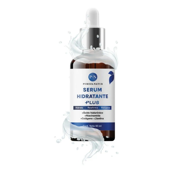 PUREZA NATUR Serum Acido hialurónico + Niacinamida + Colágeno y