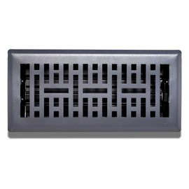 Sierra Grates Precision Flow 4"x12" Steel Floor Register - Metro Design, Granite Grey Finish - Premium Home Vent Covers, Durable & Decorative - Fits 4"x12" Duct Openings, Easy Installation