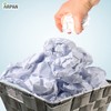 ARPAN Waste Paper Bin Grey Nylon Plastic Strong Square Storage