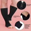 2 Pairs of Open Socks with Zip, Toeless Support Socks,