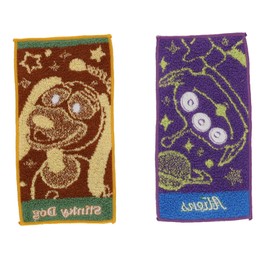 Marushin 2065041000 Half Handkerchief, Pocket Towel, Set of 2, Toy Story, Sparkly Friendly, Handkerchief, Kindergarten, School Entrance Preparation, Kindergarten, Elementary School, Girls, Boys,