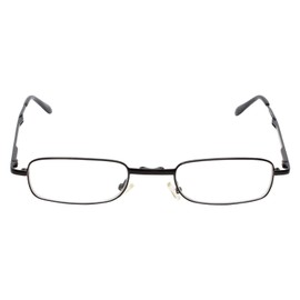 Calabria 308 Folding Reading Glasses +2.75 Gunmetal Men Women Foldable Pocket Reader Spring Hinge Eyeglasses Compact w/Case