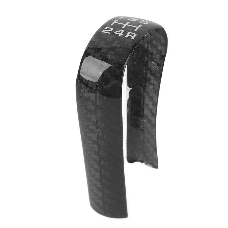 5 Speed Gear Shift Knob Cover Carbon Fiber Decorative Fashionable