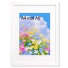 VOMVON A4 Frame White Matted for A5, A4 Photo Frame