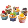 6Pcs Artificial Fake Cupcake Decorative Simulation Cupcake Model for Display