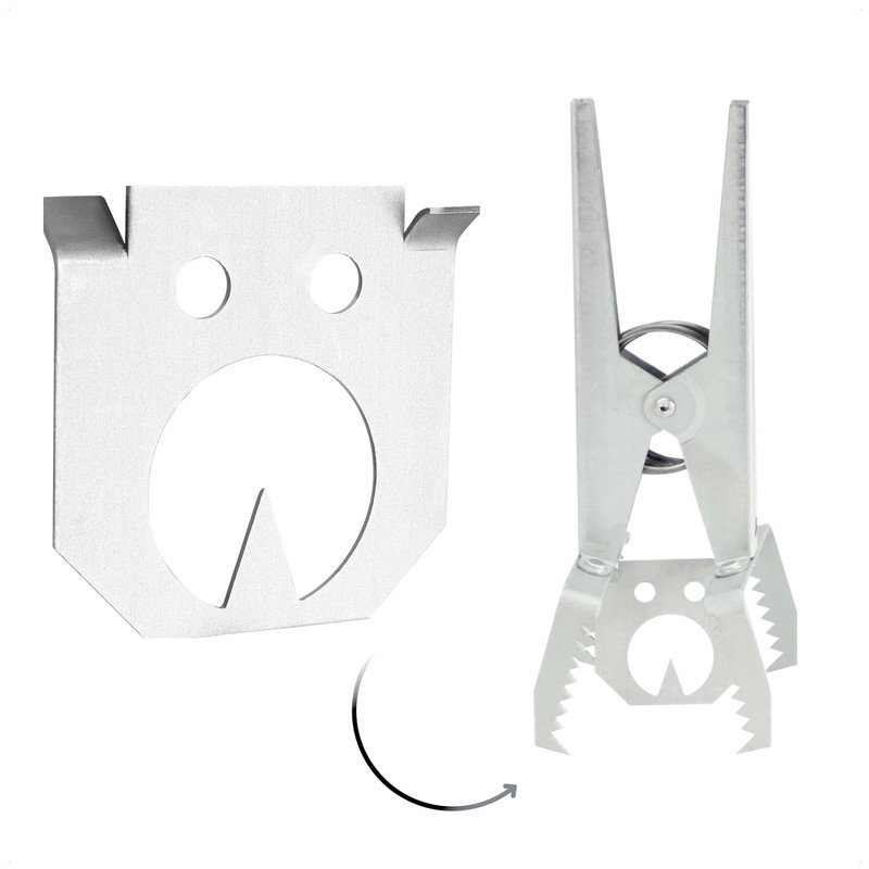 com-four® 6 x Locking Plates for Vole Pliers Trap -