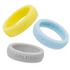Inspirational Silicone Ring 3 Pack - Stylish Silicone Wedding Bands