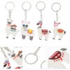 LiJuanWang Key Fob, Pack of 12 Alpaca Keychains, Alpaca Keyring,