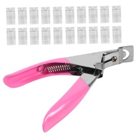 BIUDECO 20pcs Nail Tip Extension Clips Nail Clipper DIY Manicure Tool for Home Salon Use