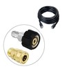 WEZCHUGHAOL Pressure Washer Adapter Set, Quick Connect Gun to Wand,