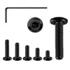 Pack of 20 M4 screws, M4 x 20 mm flat