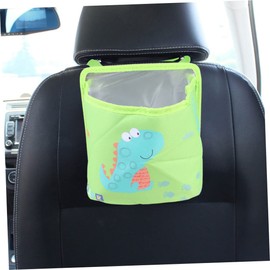 CHILDWEET Hanging Storage Box for Car Trash Can Storage Bag Trash Bag (Dinosaur Pattern)