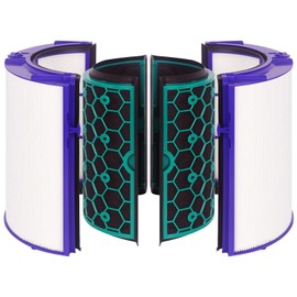 FFAC TP04 Replacement Filter for Dyson Air Purifier TP04 HP04 DP04 Pure Cool Fan Hot Tower Fan, 360 Combi Glass HEPA + 2-in-1 HEPA Filters for TP04 Tower Purifying Fan