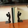 Decorative Metal Black Bookshelf Bookends - Scholar Bookend, Modern Book