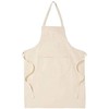 Bonnin Kids Plain Apron with Front Pocket for Drawing, Painting, Baking, Cooking Party Favors. (Unbleached)