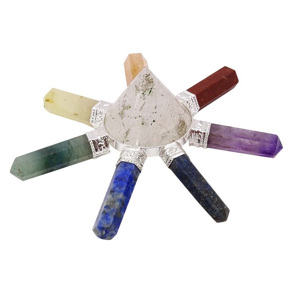 Harmonize Multistone Pyramid Chakra Generator Energy Sacred Points Reiki Healing