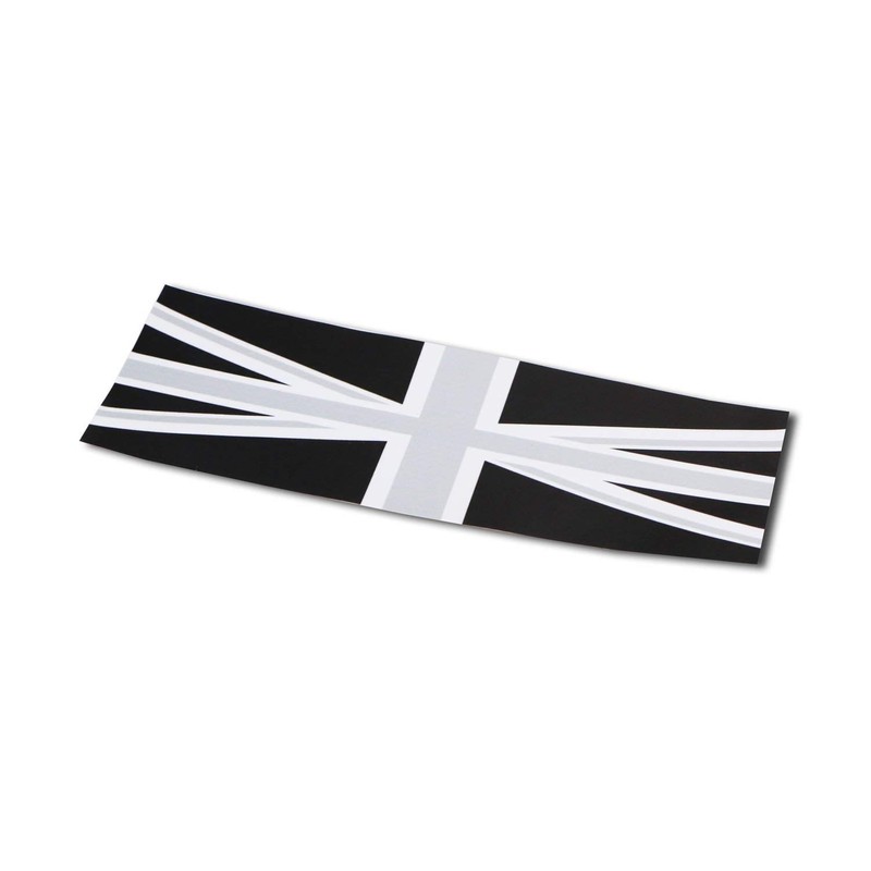 iJDMTOY Black Union Jack UK Flag Pattern Vinyl Sticker Decals