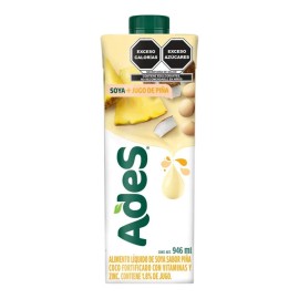 ADES - JUGO DE SOJA ASSORTED FLAVORS 946 ML - 2 x Jugos Ades Pina Coco 946 ml