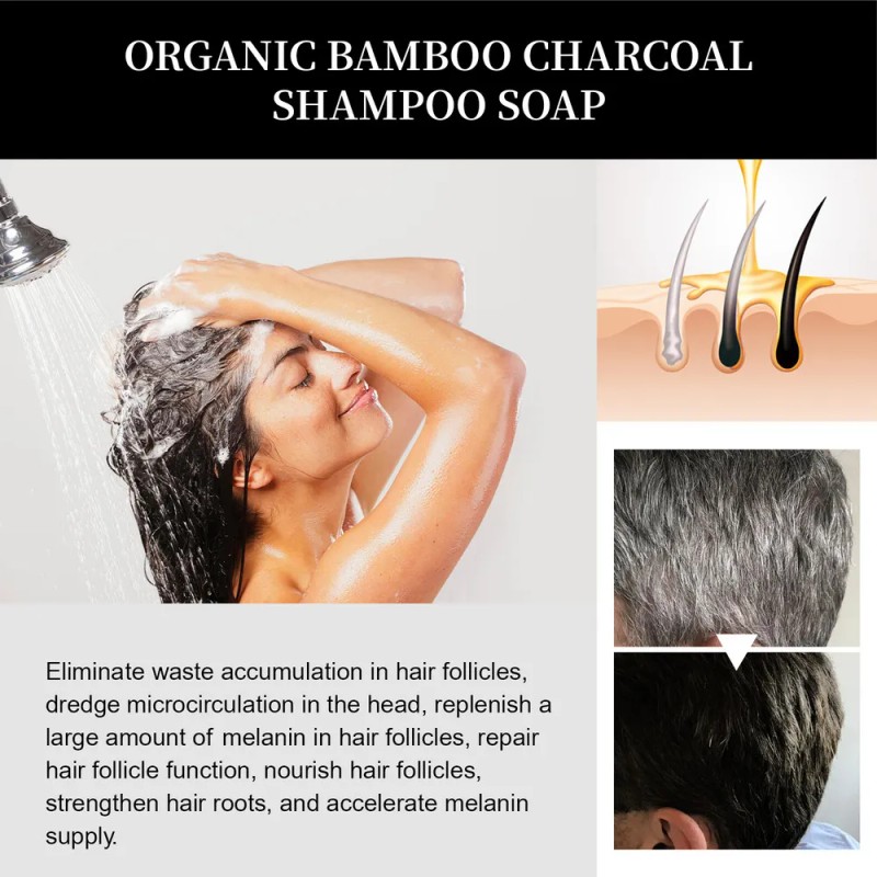 Champú For Barba Y Cabello Oscurecidos, 3 Piezas