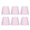 6pcs Chandelier Cloth Lampshade Wall Lamp Clip On Cover Shades