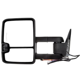 Aintier Tow Mirrors Pair suitable for 1988-1998 For Chevy Silverado For GMC Sierra 1500 2500 3500 with Power Adjusted No Heated LED Turn Signal Width Light ChromeTowing Mirrors