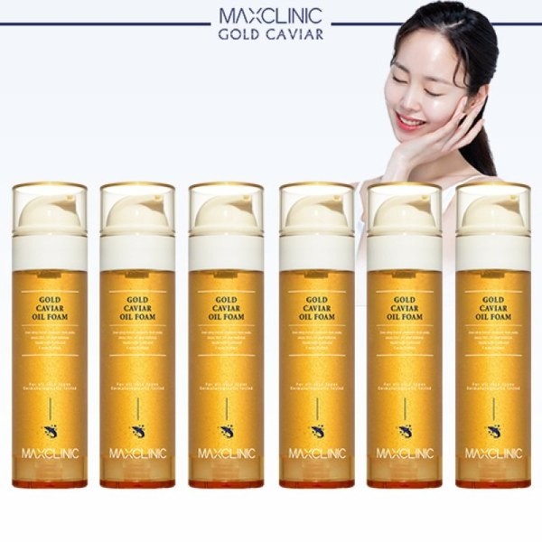 Max Clinic Gold Caviar Oil Foam 110g x 6 bottles