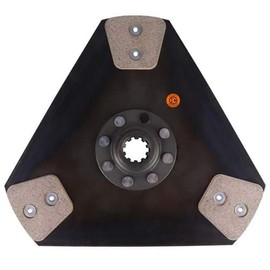 RAParts FC750AC 11" Transmission Disc, 3 Pad, w/ 1" 10 Spline Hub - Fits Ford