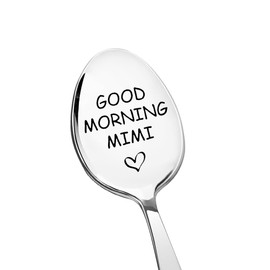 Nana Grandma Birthday Gifts for Mimi Tea Coffee Spoon Gifts for Grandma Retirement Gifts for Granny Grandma I Love You Gifts for Grandmother Nanny Ice Cream Spoon Gifts for Coffee Tea Lover