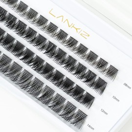 LANKIZ Individual Lashes Natural Cluster Lashes Faux Mink DIY Lash Extensions Lash Clusters (Cluster-Lovely)