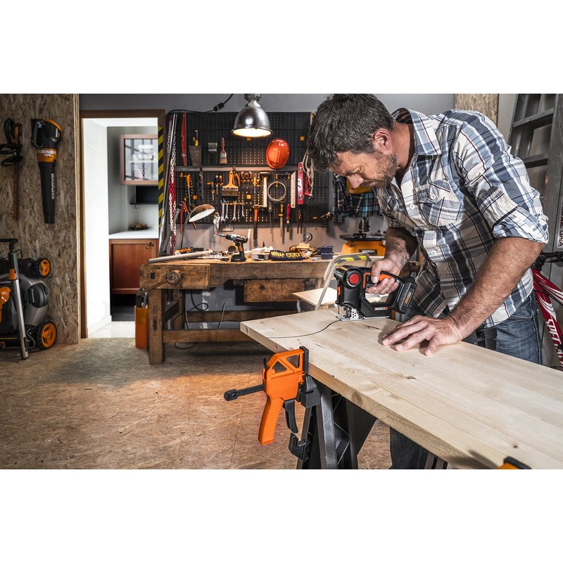 WORX Cordless Reciprocating Saw&Jigsaw, 20V ¾" 2-in-1 Saw, ¾" Stroke