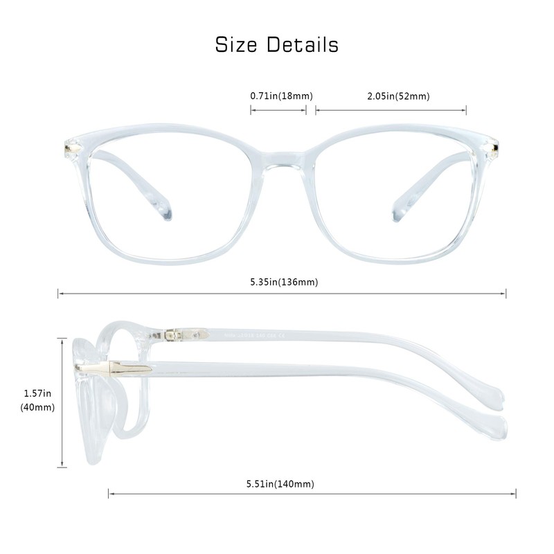 VisionGlobal Blue Light Blocking Glasses for Women, Anti Eyestrain, Computer