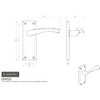 Carlisle brass SEROZZETTA Venti Lever ON Backplate - Latch