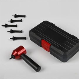 LSLANSOON 26Pcs Rivet Nut Drill Adapter M3 M4 M5 M6 M8 Metric Mandrel Rivet Nut Thread Insert Aluminum Drill Attachment Tool Set