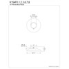 Kingston Brass K154F1 Round Shower Arm Flange in Polished Chrome