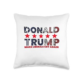 Trump 2024 The Return - Make Liberals Cry Again Kingmaker Throw Pillow