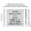 G GAMIT Felt Letter Board Letters Set, 340pcs 1inch Black