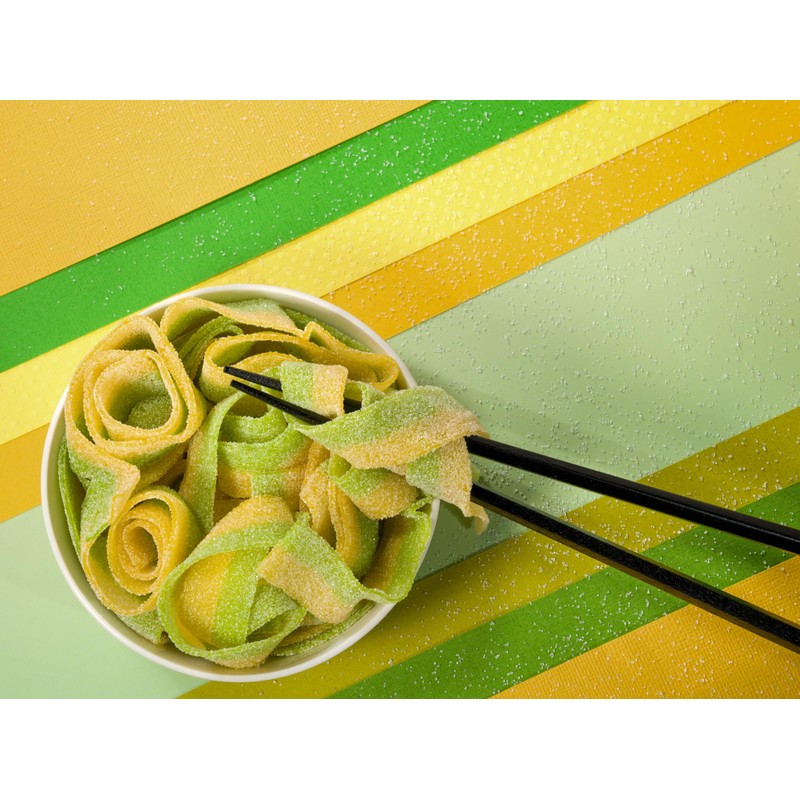 Smarty Stop Every Sour Belts Flavor Gummy Candies 1 Pound