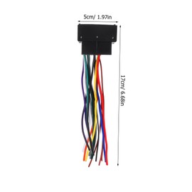 SHOWERORO 2pcs Car Stereo Radio Wiring Harness Kit Abs Material Fit for Volkswagen Quick Installation No Cutting Required