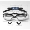 Swimming Goggles with Rainbow Lens, 180mm Wide Frame, Adjustable Strap,