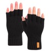 Winter Warm Knitted Fingerless Gloves Half Finger Mittens for Women