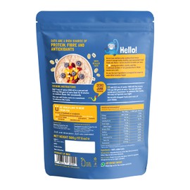 Slurrp Farm Jumbo Rolled Oats | High Fiber & Protein Whole Grain Oats | No Added Sugar, No Preservatives | Ideal for Breakfast Porridge, Overnight Oats & Baking | 17.64 Oz (500g)