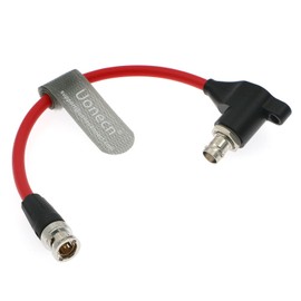 Uonecn- Hd Sdi Protector Cable Sdi Cord Galvanic Isolators Bnc Male to Right Angle Bnc Female for Red Komodo Camera 20Cm Red
