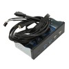 5.25 Inch Media Dashboard 2xUSB3.0 2xUSB2.0 1xType C 10Gbps High