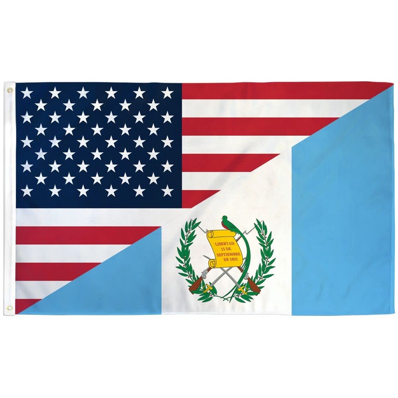 USA/Guatemala Combo Flag 3x5ft Poly