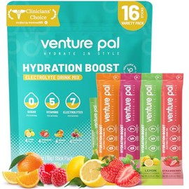 Venture Pal- Paquetes de Polvo de Electrolitos sin Azcar Mezcla de Bebida Lquida Diaria Iv para Hidratacin Rpida y Reco de Fiesta, Venture Pal,...    