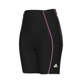 DANISH ENDURANCE Women's High Waisted Cycling Shorts with 4D Seat Pad, black / pink