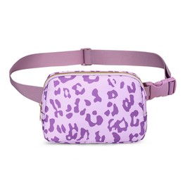 FANDARE Bum Bag Belt Bag Waterproof Waist Bag for Men and Women Shoulder Bags Chest Bag Nylon Colourful Hip Bum Waist Fanny Pack for Outdoor Travel Sports Hiking Jogging Dog Walks, Leopard Light