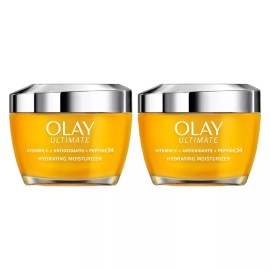 Olay Ultimate Vitamin C + Antioxidants + Peptide 24 Moisturizer, 1.7 Oz (2 Pack)
